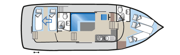 Grundriss Aquino Hausboot